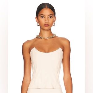 Miaou Cream Leia Corset, Size S